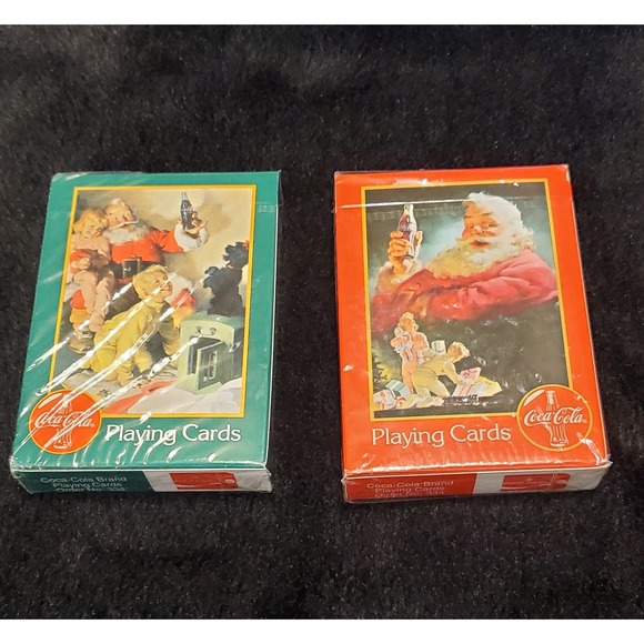 Vintage 1996 Coca-Cola Nostalgia Playing Cards (2 Sealed Decks) - Picture 4 of 6